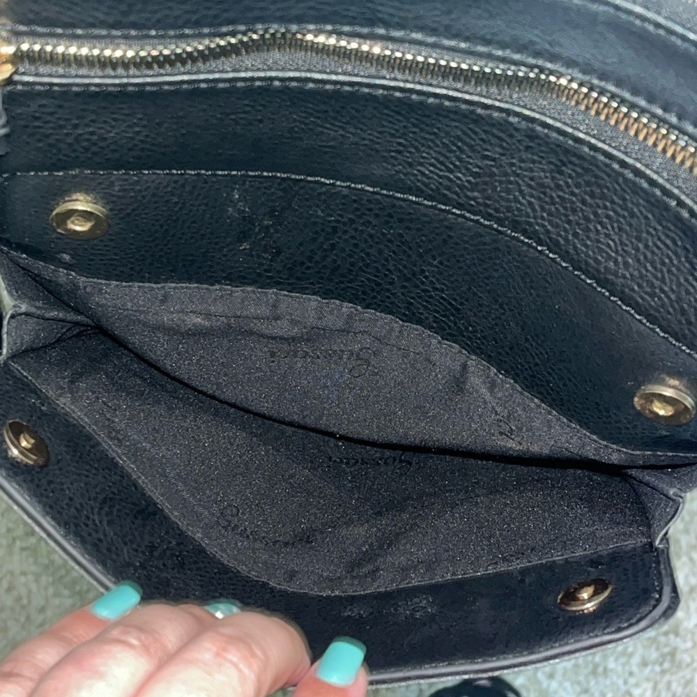 Gussaci Haute Couture Luxury Leather Black Crossbody - Picture 2 of 12
